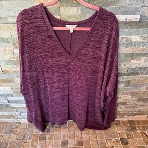 Terra & Sky Plum Knit Top